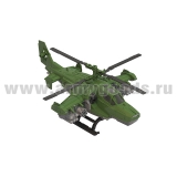 Игрушка пластмассовая Военный тягач “Щит” с вертолетом (560×250×265 мм)