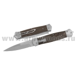 Нож выкидной складной (рукоятка с деревянными накладками) 22 см, шт