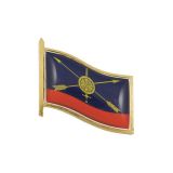 Значок мет. Флажок РВСН, заливка смолой, на пимсе