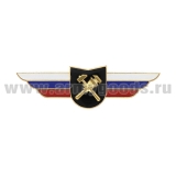 Значок мет.  Должностной знак командира главного центра (отряда, центра) (Топографическая служба) №124