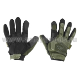 Перчатки тактические Mechanix Wear M-Pact с накладками из термопластичной резины оливковые