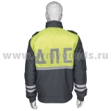 Куртка ВВЗ ДПС с сигнальной вставкой (синие карманы) на стеганной подкладке
