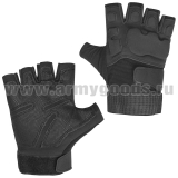 Перчатки с обр/пал с защит. накладками (мод 2) черные