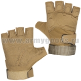 Перчатки с обр/пал с защит. накладками (мод 2) бежевые