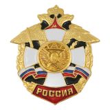 Значок мет. ЖДВ (серия Россия (белый крест в венке)