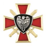 Значок мет. Сокол (ВВ крест и мечи)