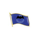 Значок мет. Флажок Военная разведка (синий) смола, на пимсе