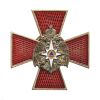 Значок мет. красн. крест с накладным орлом МЧС