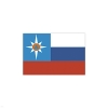Флаг МЧС представительский (поле с флагом РФ) (70х140 см)