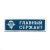Нашивка на грудь вышит. Главный сержант (голуб. фон с эмбл. ВДВ)