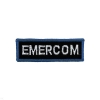 Нашивка на грудь вышит. Emercom (бел. буквы, син. окантовка) дл. 8,5 см