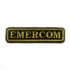 Нашивка на грудь вышит. Emercom (желт. буквы и окантовка) дл. 12,5 см