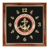 Часы подарочные вышитые на бархате в багетной рамке 35х35 см (МП)