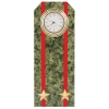 Часы сувенирные настольные (камень змеевик зеленый) Погон Подполковник ВС