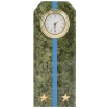 Часы сувенирные настольные (камень змеевик зеленый) Погон Лейтенант ВДВ