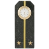 Часы сувенирные настольные (камень змеевик черный) Погон Лейтенант ВМФ
