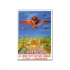 Магнит акриловый (советский плакат) Да здравствует могучая авиация страны социализма!