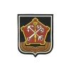 Шеврон пластизолевый Западный ВО (черный фон) белый кант