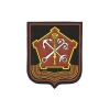 Шеврон пластизолевый Западный ВО (черный фон) красный кант