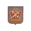 Шеврон пластизолевый Западный ВО (серый фон) красный кант