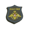 Шеврон пластизолевый НА ПАРАД Космические войска (оливковый фон) на липучке