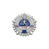 Значок мет. ГТО (серебр.) РФ