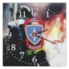 Часы настенные стеклянные МЧС России (Предотвращение спасение помощь) (28x28 см)