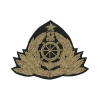 Кокарда канит. лат. Морской флот (штурвал, 8 листиков, со звездой)