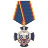 Медаль 90 лет милиции России 1917-2007 (синий крест с накладкой, заливка смолой) с удостоверением НОВ-773