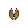 Орнамент канит. (золото 3%)  на воротник Росгвардия генеральский на офисную куртку  (фон черный)