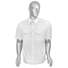 Рубашка мужская (кор.рук.) белая Полиция c липучками для шевронов