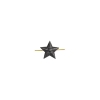 Звезда на погоны мет. 20 мм (рифленая) черн.