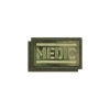 Нашивка вышит. на медицинскую сумку MEDIC (фон - "мох" A-TACS FG) 75х45 мм на липучке