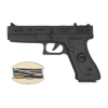 Игрушка деревянная Пистолет-резинкострел Glock 18C (В)