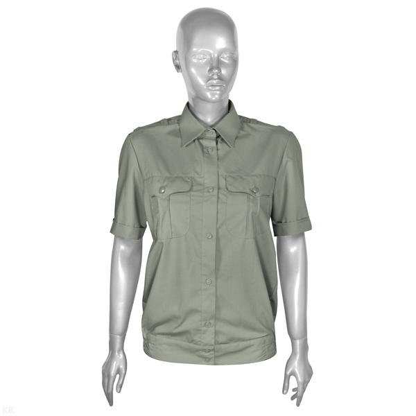 Рубашка форм. офиц. женская (кор.рук.) оливковая