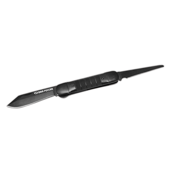 Нож раскладной с пилой "ВМФ России" (общая длина 39,5 см)