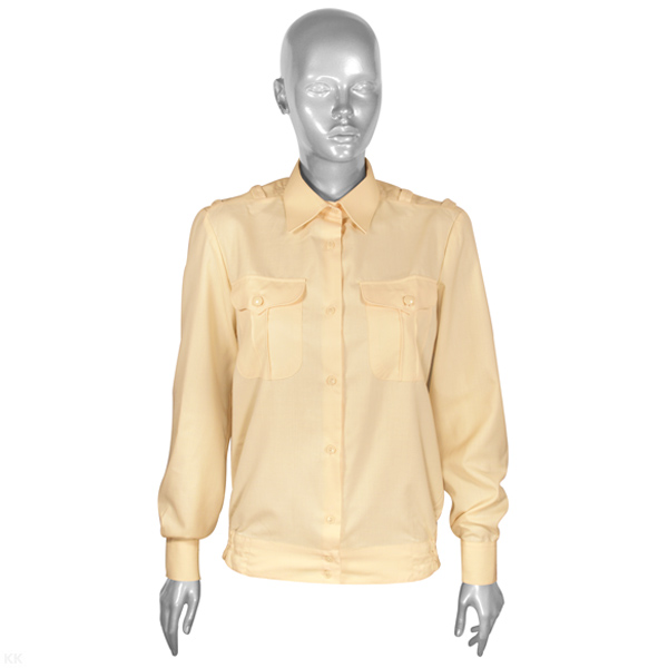 Рубашка форм. офиц. женская (дл.рук.) кремовая