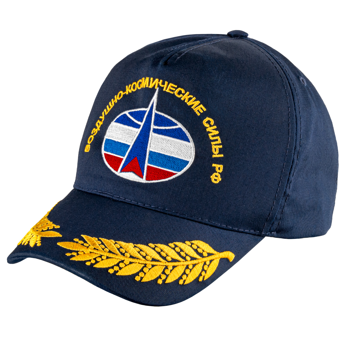 Бейсболка синяя вышитая Воздушно-космические силы РФ