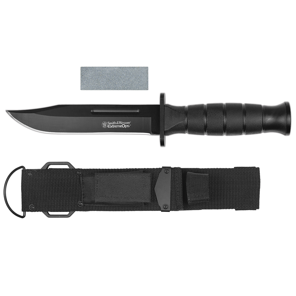 Нож Smith&Wesson в пластиковых ножнах с точильным камнем (540) общая длина 26 см