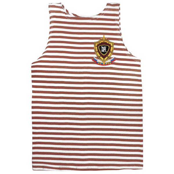 Майка-тельняшка кулирка краповая вышитая ВВ МВД (Грифон)