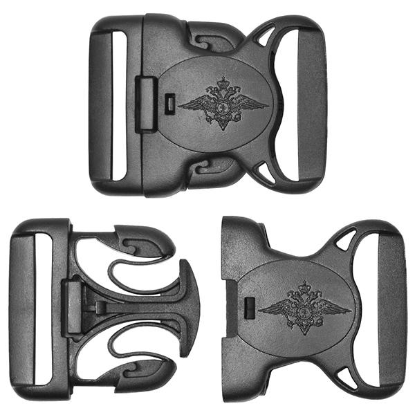 Пряжка пласт. с орлом МВД черная (для ремня Полиции)