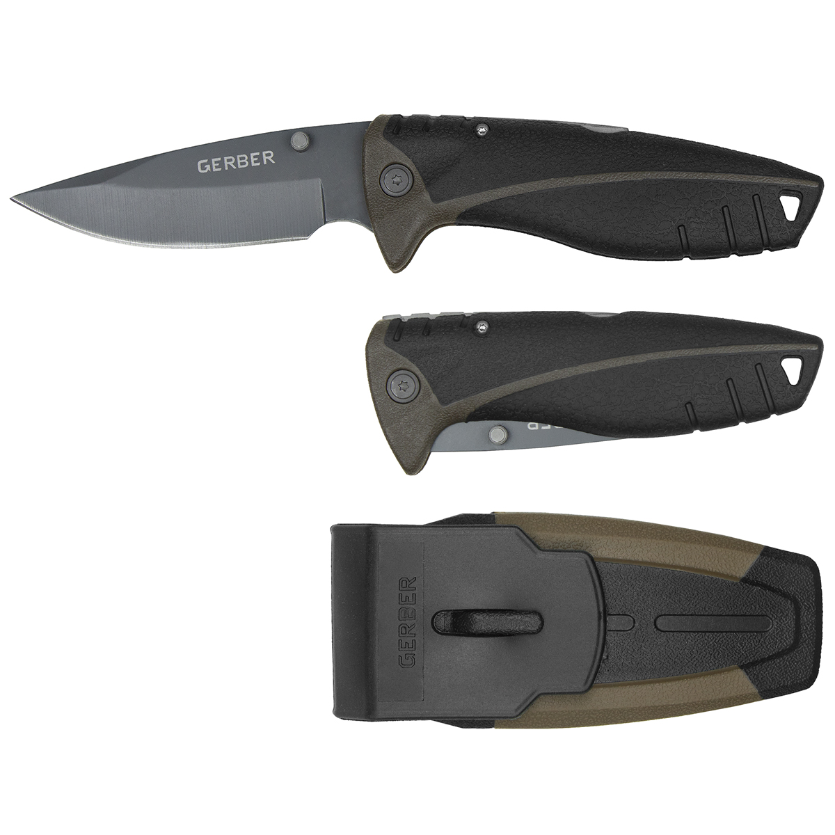 Нож GERBER HUNTING раскладной в пластиковых ножнах (116) общая длина 21 см