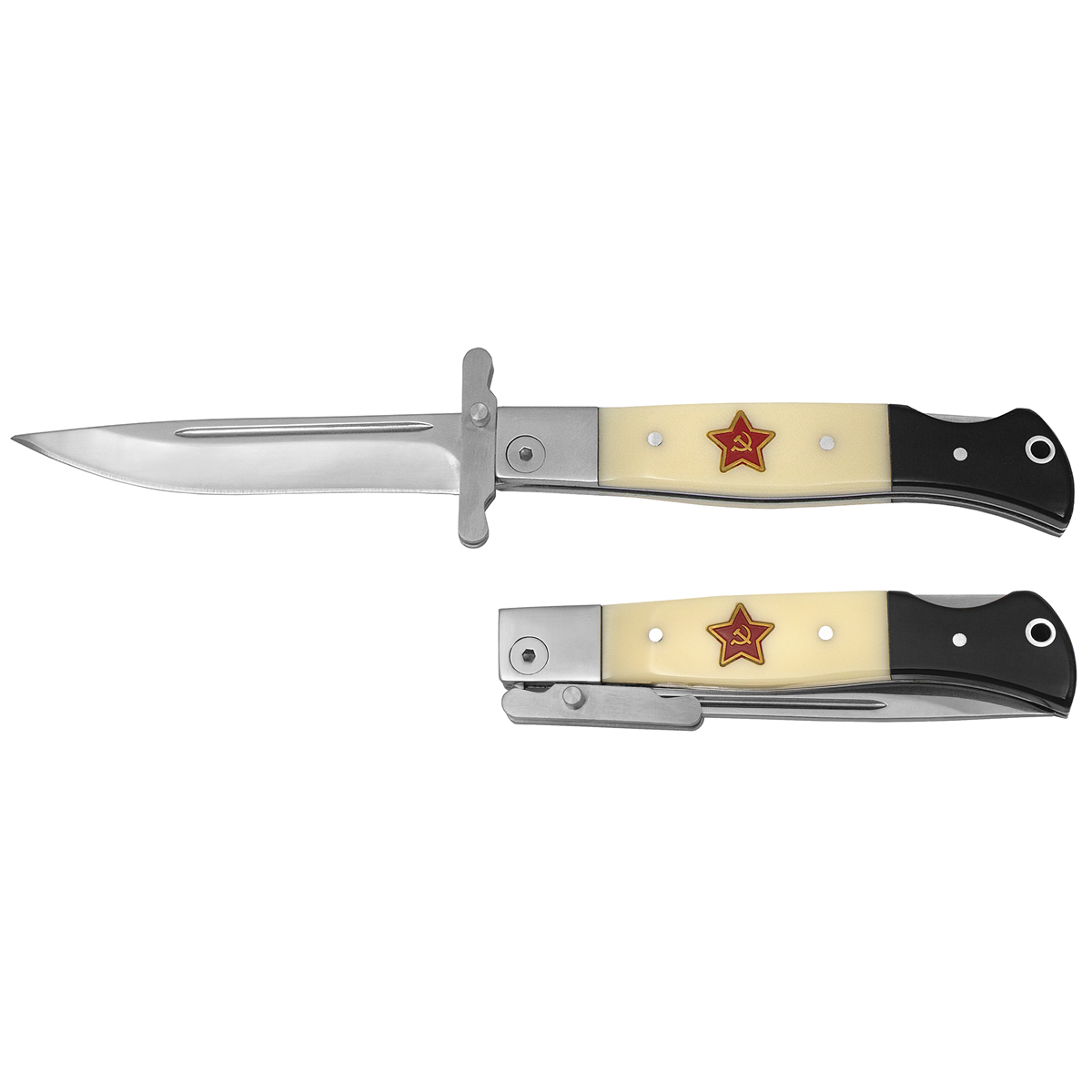 Нож НКВД раскладной (белый) общая длина 22 см