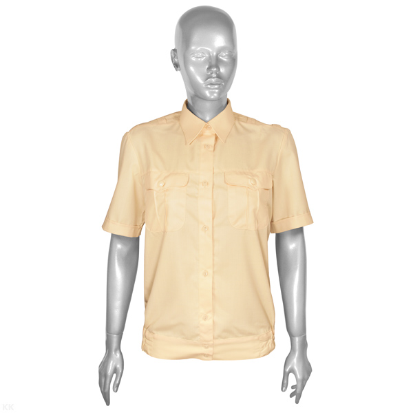 Рубашка форм. офиц. женская (кор.рук.) кремовая