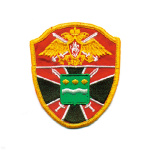 Шеврон вышит. ПО г. Благовещенск (щит с симв.)
