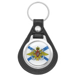 Брелок с эмблемой-смолой на виниловой подкладке ВМФ (орел)
