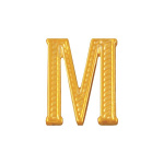 Буква на погоны пласт. "М" зол.