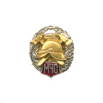 Значок мет. Пожарный МЧС (мал.) в венке (на пимсе)