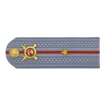 Погоны Полиции (ОВД) на голубую рубашку (без канта), укомпл. мет. фурнитурой (мл. лейтенант) пластик