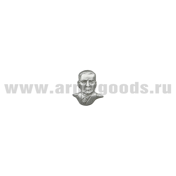 Значок мет. Маргелов В.Ф. (серебр.) мал. на пимсе
